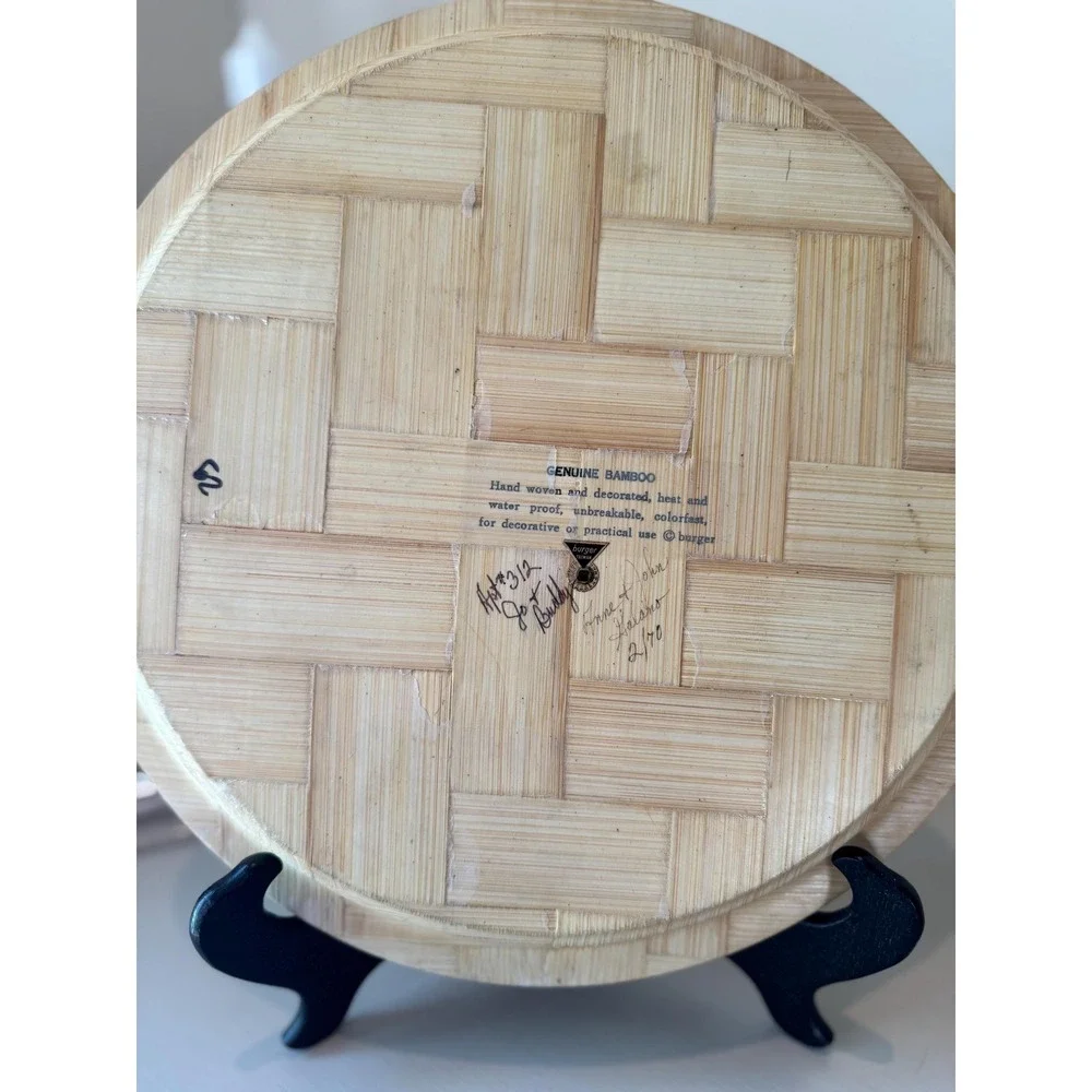 Vintage Florida Map Bamboo Tray and Coasters Set | Mid Century Souvenir